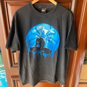 Vintage Y2K Marvel Mad Engine Spider-Man movie promo graphic tee shirt